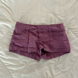 Mossimo Supply Co. Low Waist Micro Purple Shorts